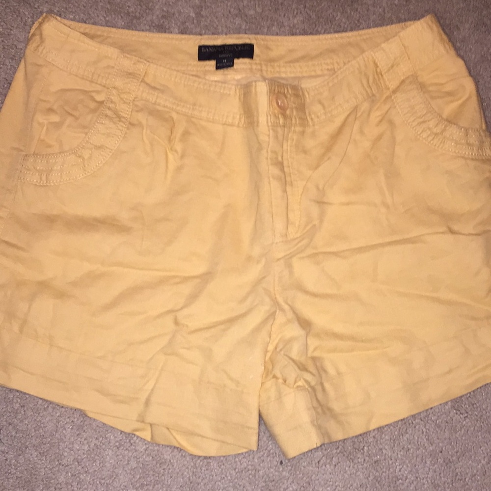 Banana Republic Yellow Women Shorts